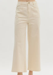 ENTRO FLAWLESS BEHAVIOR HIGH WAISTED WIDE LEG PANTS