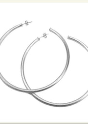 SHEILA FAJL:  STELLA LARGE SILVER HOOPS