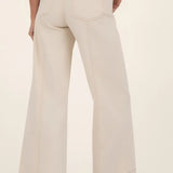 KUT MEG HIGH RISE WIDE LEG JEANS - CANVAS COLOR