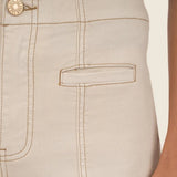 KUT MEG HIGH RISE WIDE LEG JEANS - CANVAS COLOR
