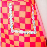 PLAID JEWEL POCKET COTTON TANK DRESS