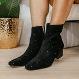 SUCH A TEASE BOOTS IN HOUNDSTOOTH OR BLACK