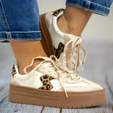 THE POP OFF LEOPARD ACCENT SNEAKERS