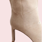 ADRIANA TALL SUEDE BOOTS - BLACK OR BEIGE