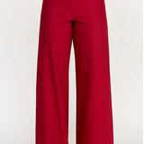 PERFECTLY POLISHED MID RISE WIDE LEG PANTS