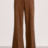 ALL THE HITS BROWN FAUX SUEDE PANTS