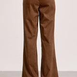 ALL THE HITS BROWN FAUX SUEDE PANTS