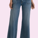 KUT MEG HIGH RISE WIDE LEG JEANS