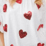 TRUE LOVE VALENTINE SEQUIN TOPS
