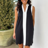 BOARDWALK CUTIE SLEEVELESS DRESS - PINK OR BLACK