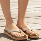 CORKYS OFF THE DEEP END SANDALS IN GOLD