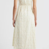 GRAND ENTRANCE EMBROIDERED MIDI DRESS