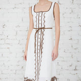 TOES IN THE SAND IVORY MIDI DRESS