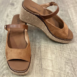 CORKYS TREAT YOURSELF CHESTNUT WEDGE SANDAL