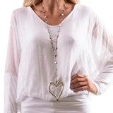 WEEKEND STROLL GIGI MODA SILK BLOUSE