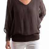WEEKEND STROLL GIGI MODA SILK BLOUSE