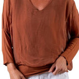 WEEKEND STROLL GIGI MODA SILK BLOUSE