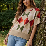 GOOD THINKING COLOR BLOCK SWEATER