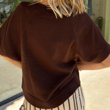 LATTE LOVER SHORT SLEEVE SWEATER