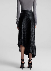 TRACY TEXTURED VEGAN LEATHER SKIRT