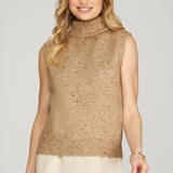 DESERT DAZE TAUPE TURTLENECK SWEATER