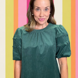 LOVE IN THE DETAILS CORDUROY BUBBLE TOP