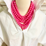 HEART & SOUL MULTI-STRAND BEADED NECKLACE - ASSORTED COLORS