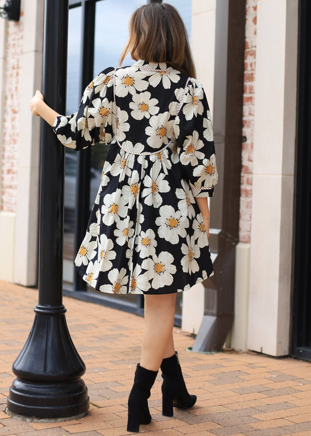 WANDERING SOUL FLORAL PRINT DRESS