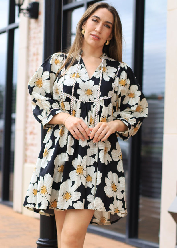 WANDERING SOUL FLORAL PRINT DRESS