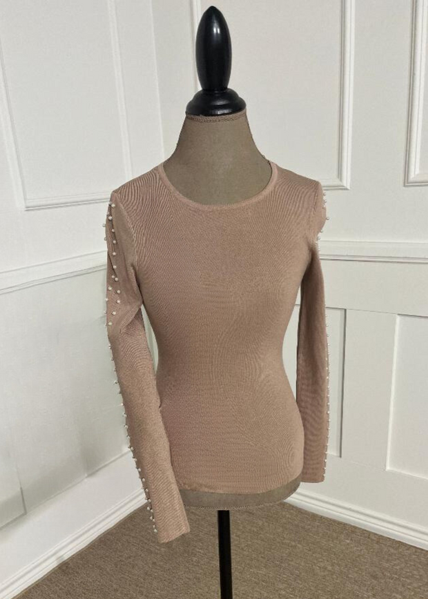 TWILIGHT VENTURE PEARL TRIM SWEATER