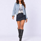 PARIS BOUND FAUX SUEDE JACKET