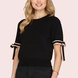 ADORABLY FLATTERING BLACK SWEATER