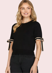 ADORABLY FLATTERING BLACK SWEATER