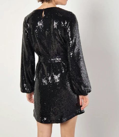 SHIMMER THE NIGHT AWAY SEQUIN SHIFT DRESS