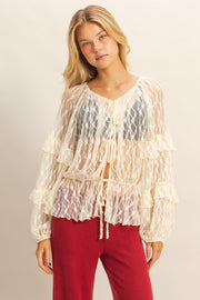 DELICATE DREAMS LACE BLOUSE