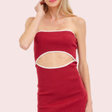 THE DANCE FLOOR AWAITS CUTOUT DRESS
