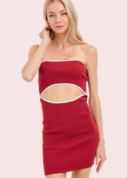 THE DANCE FLOOR AWAITS CUTOUT DRESS