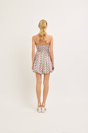 BRIGHTER SIDE PINK FLORAL MINI DRESS