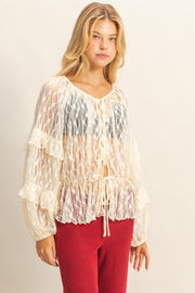 DELICATE DREAMS LACE BLOUSE
