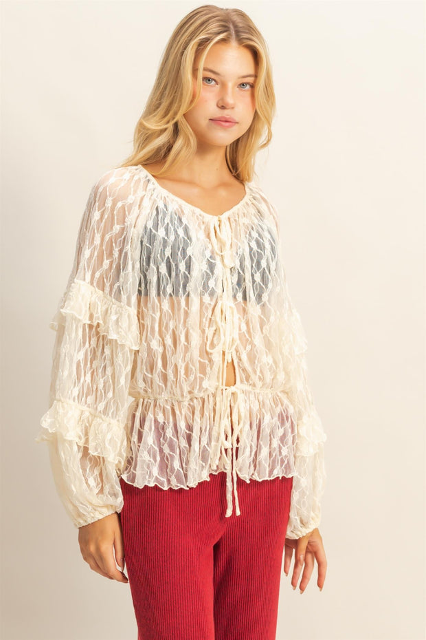 DELICATE DREAMS LACE BLOUSE