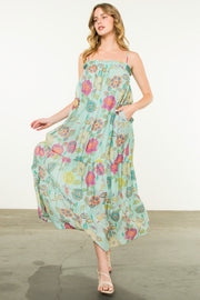 BOHO TRAVELS FLORAL MAXI DRESS