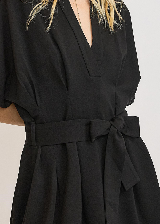 SIMPLY SWEET PLEATED DOLMAN SLEEVE DRESS