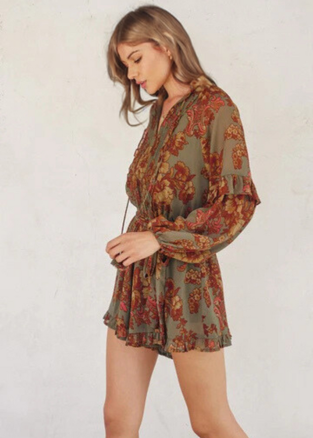 BLOOMED VINEYARD PAISLEY PRINT ROMPER