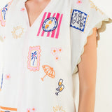 EVERYDAY DARLING EMBROIDERY DETAIL DRESS