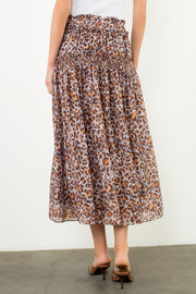 SMALL TOWN CUTIE LONG LEOPARD SKIRT
