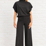 SET FOR COCKTAILS MOCK NECK PANT SET