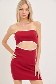 THE DANCE FLOOR AWAITS CUTOUT DRESS