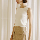 ONLINE EXCLUSIVE:  OPENING ACT FAUX LEATHER MINI SKIRT