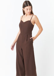 FLIRTACIOUS ATTITUDE BUSTIER WIDE LEG JUMPSUIT