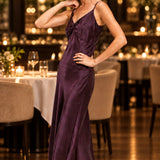 NYC NIGHTS SILKY SLIP DRESS